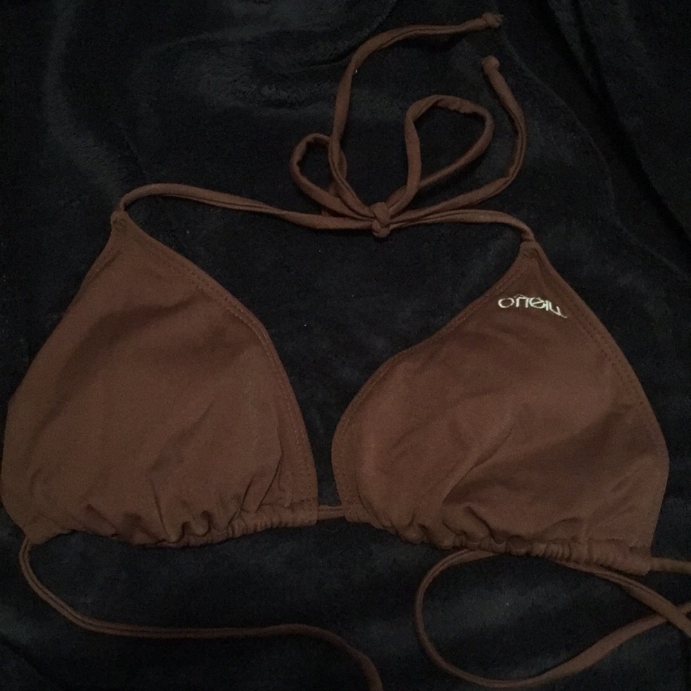 Dark brown bikini top
